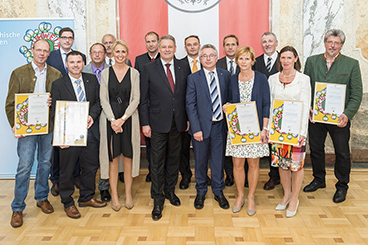 Gruppenbild - Verleihung des Österreichischen Umweltzeichens